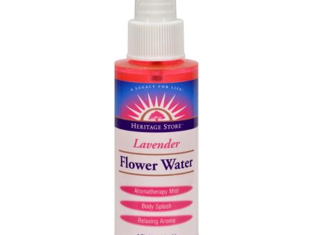 Heritage Products Flower Water Lavender - 4 Fl Oz on Sale