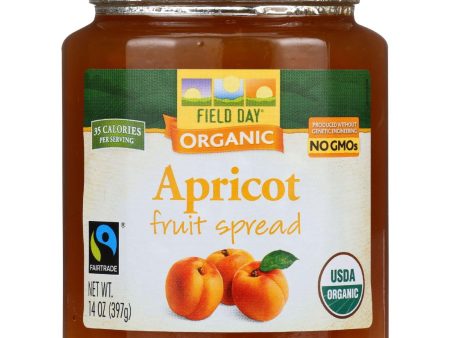 Field Day Fruit Spread - Organic - Apricot - 14 Oz - Case Of 12 For Cheap