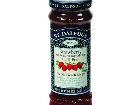 St Dalfour Fruit Spread - Deluxe - 100 Percent Fruit - Strawberry - 10 Oz - Case Of 6 on Sale