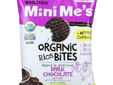 Woodstock Rice Bites - Organic - Mini Me s - Dark Chocolate - Sea Salt - 2.1 Oz - Case Of 8 For Cheap