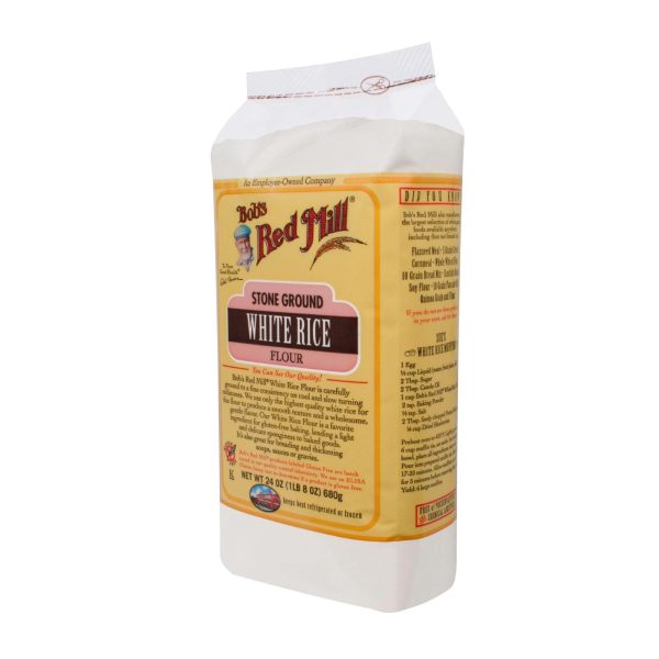 Bob s Red Mill Gluten Free White Rice Flour - 24 Oz - Case Of 4 Hot on Sale