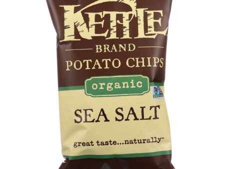 Kettle Brand Potato Chips - Organic - Sea Salt - 5 Oz - Case Of 15 Sale