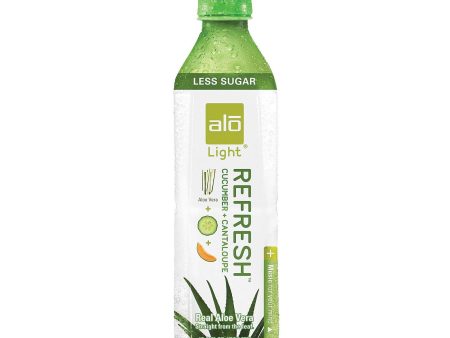 Alo Light Refresh Aloe Vera Juice Drink - Cucumber And Cantaloupe - Case Of 12 - 16.9 Fl Oz. Fashion