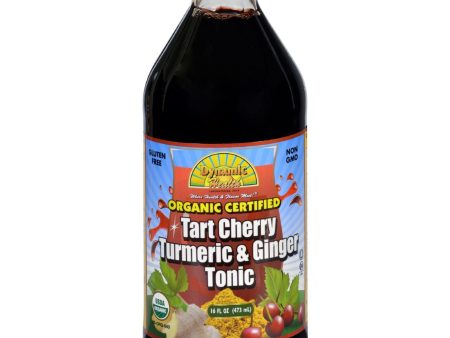 Dynamic Health Tonic - Tart Cherry Turmeric And Ginger - Organic Certified - 16 Oz Hot on Sale