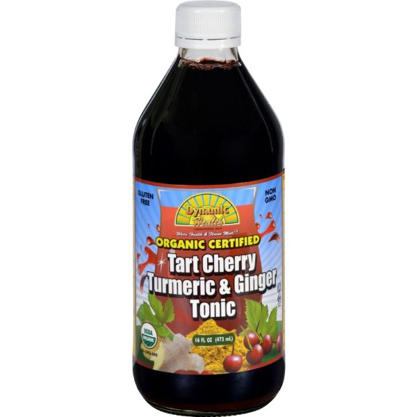 Dynamic Health Tonic - Tart Cherry Turmeric And Ginger - Organic Certified - 16 Oz Hot on Sale