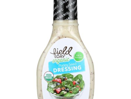 Field Day Dressing - Organic - Poppy Seed - 8 Oz - Case Of 12 Hot on Sale