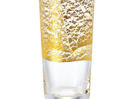 Toyo Sasaki Glass Tumbler Edo Glass Gold Glass Cold Sake Cup Ginjo Sky Gold Approx. 130ml 10893 Fashion