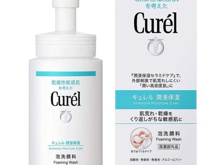 Curel Moisture Care Foaming Face Wash Cleanser 150ml, Japan No.1 Brand for Sensitive Skin Care Cheap