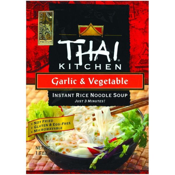 Thai Kitchen Instant Rice Noodle Soup - Garlic And Vegetable - Mild - 1.6 Oz - Case Of 6 Online