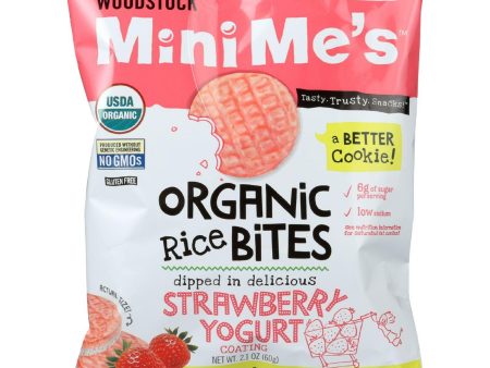 Woodstock Rice Bites - Organic - Mini Me s - Strawberry Yogurt - 2.1 Oz - Case Of 8 Online