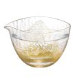 Toyo Sasaki Glass Lipped Bowl Edo Glass Yachiyogama Kiln Cold Sake Gold Approx. 265ml 63705 Fashion