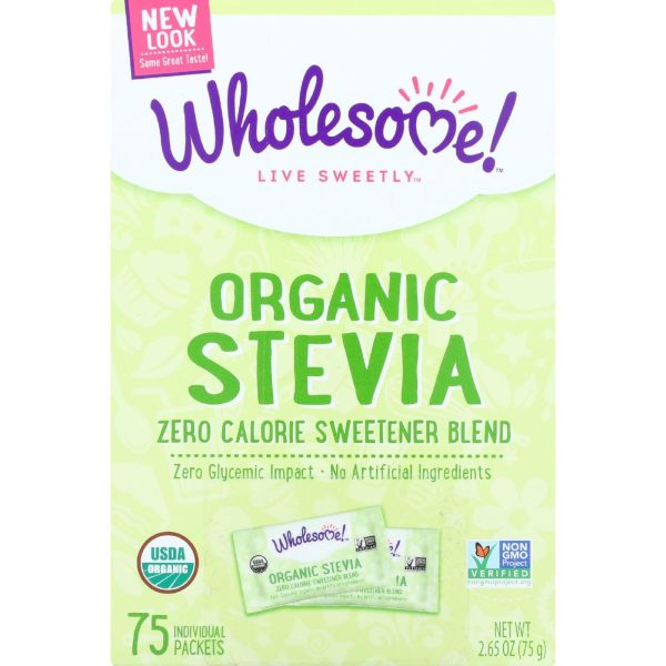 Wholesome Sweeteners Stevia - Organic - 75 Count - Case Of 6 Online Sale