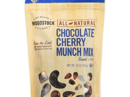 Woodstock Trail Mix - All Natural - Chocolate Cherry Munch - 10 Oz - Case Of 8 For Discount