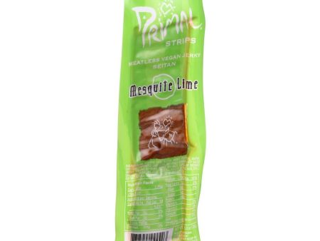 Primal Strips Vegan Jerky - Meatless - Seitan - Mesquite Lime - 1 Oz - Case Of 24 Supply