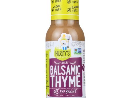 Hilarys Eat Well Dressing - Balsamic Thyme - Gluten Free - 8 Oz - Case Of 6 on Sale