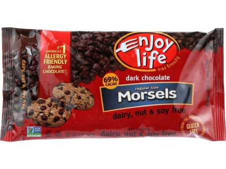 Enjoy Life Baking Chocolate - Morsels - Dark Chocolate - 9 Oz - Case Of 12 Online Sale