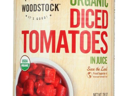 Woodstock Tomatoes - Organic - Diced - In Juice - 28 Oz - Case Of 12 Online Sale