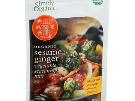 Simply Organic Vegetable Seasoning Mix - Organic - Sesame Ginger - 1 Oz - Case Of 12 For Cheap