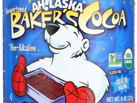 Ahlaska Bakers Cocoa - Organic - Non-dairy - 8 Oz - Case Of 12 Supply