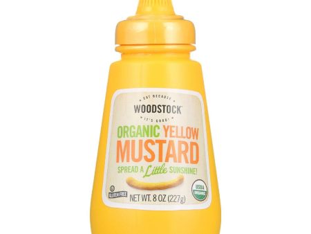 Woodstock Mustard - Organic - Yellow - 8 Oz - Case Of 12 Online