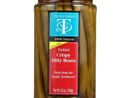 Tillen Farms Beans - Pickled - Crispy Dilly - 12 Oz - Case Of 6 Online Sale