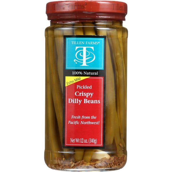 Tillen Farms Beans - Pickled - Crispy Dilly - 12 Oz - Case Of 6 Online Sale