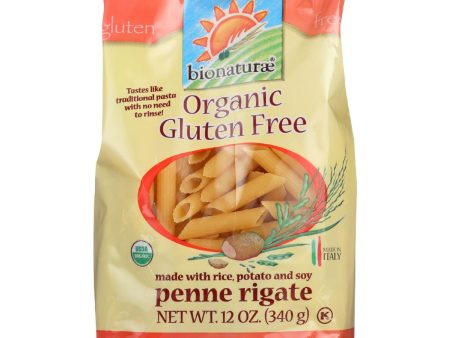 Bionaturae Pasta - Organic - Gluten Free - Penne Rigate - 12 Oz - Case Of 12 on Sale