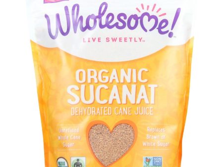 Wholesome Sweeteners Dehydrated Cane Juice - Organic - Sucanat - 2 Lbs - Case Of 12 Online now