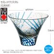 Toyo Sasaki Glass Japanese Sake Wine Glass  Cup Edo Glass Yachiyogama Kiln Cool Sake Indigo Blue  Approx. 80ml 10783 Hot on Sale