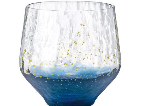 Toyo Sasaki Glass Free Glass  Edo Glass Yachiyogama Kiln Blue Approx. 260ml 10391 on Sale