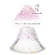 Toyo Sasaki Glass Japanese Sake Wine Glass  Good Luck Charm Blessings Cup Sakura Fuji Cherry Blossom Light Cherry Blossoms Pink Approx. 45ml WA528 Supply