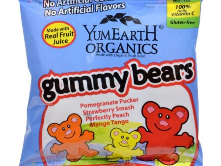 Yummy Earth Organic Gummy Bears - Case Of 24 - .9 Oz Sale