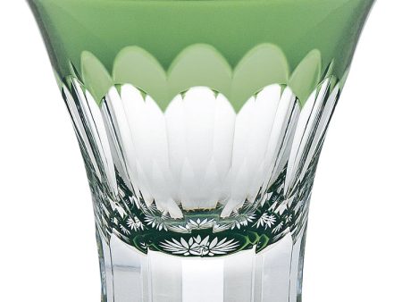 Toyo Sasaki Glass Japanese Sake Wine Glass  Yachiyo Cut Glass Chrysanthemum Pattern Green Approx. 85ml LS19759SCG-C694-S3 Online