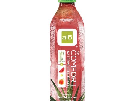 Alo Original Comfort Aloe Vera Juice Drink - Watermelon And Peach - Case Of 12 - 16.9 Fl Oz. Fashion