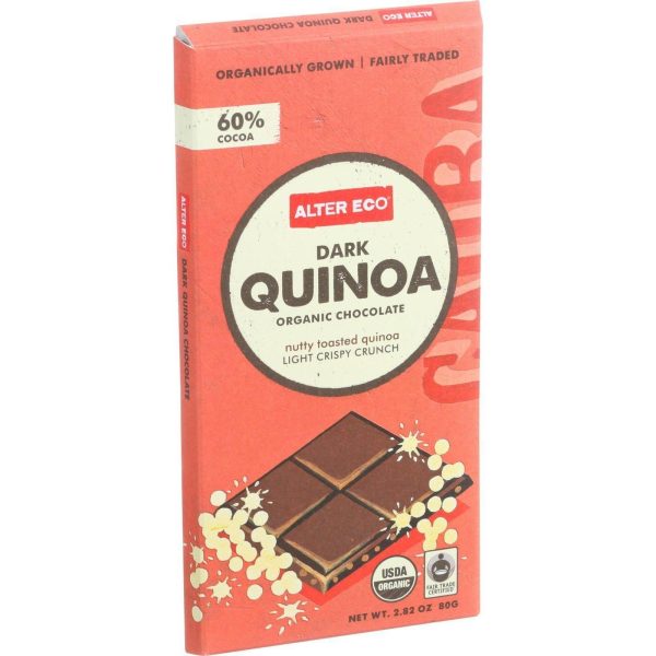 Alter Eco Americas Organic Chocolate Bar - Dark Quinoa - 2.82 Oz Bars - Case Of 12 Discount