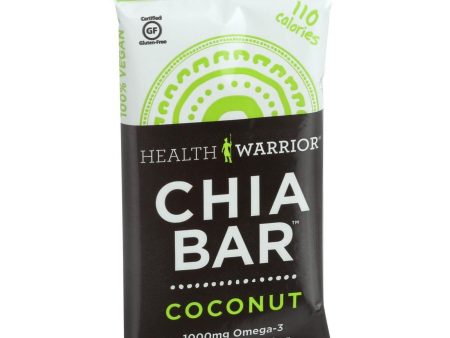 Health Warrior Chia Bar - Coconut - .88 Oz Bars - Case Of 15 Online