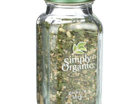 Simply Organic Garlic N Herb Seasoning - Organic - .95 Oz For Sale