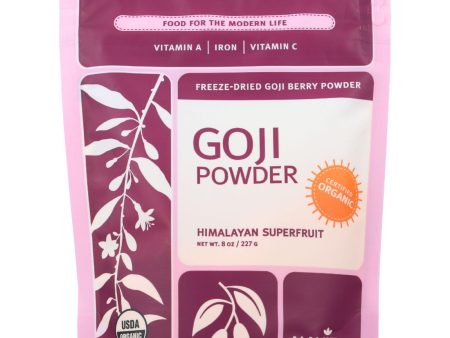 Navitas Naturals Goji Berry Powder - Organic - Freeze-dried - 8 Oz - Case Of 12 Online Hot Sale