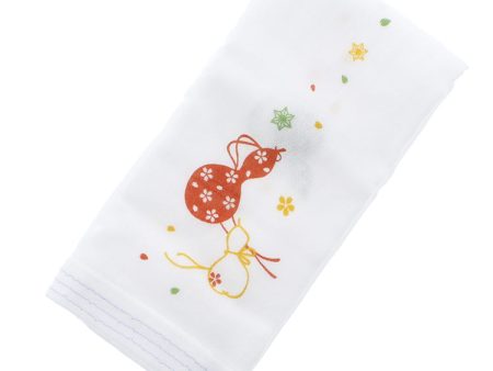 Imabari Towel Face Towel Hagoromo Gauze Flower Gourd Blue 33 * 95 cm Cheap