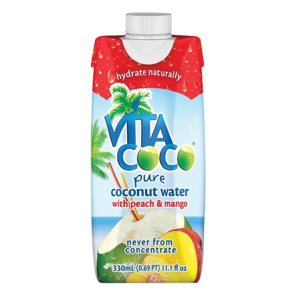 Vita Coco Coconut Water - Peach And Mango - Case Of 12 - 330 Ml on Sale