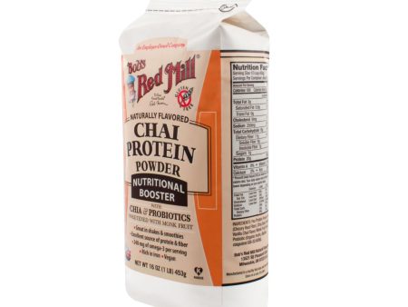 Bob s Red Mill Chai Protein Powder Nutritional Booster - 16 Oz - Case Of 4 For Sale