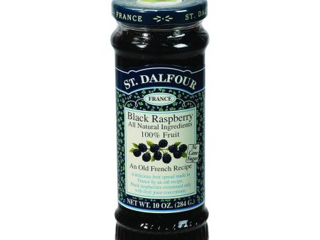 St Dalfour Fruit Spread - Deluxe - 100 Percent Fruit - Black Raspberry - 10 Oz - Case Of 6 Sale