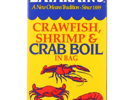 Zatarains Seafood Boil - Crawfish Shrimp And Crab - In A Bag - 3 Oz - Case Of 12 Supply