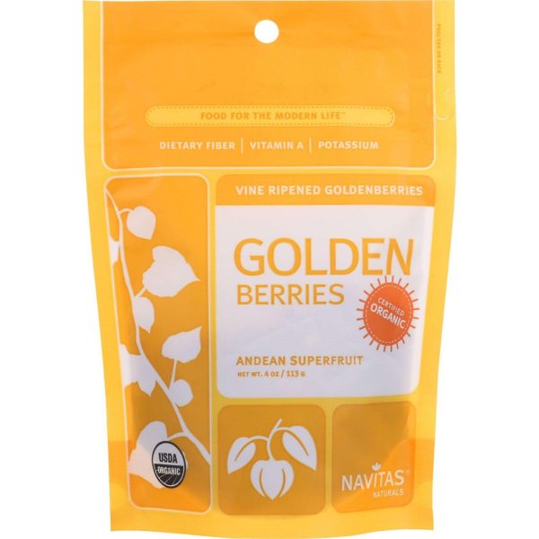 Navitas Naturals Goldenberries - Organic - 4 Oz - Case Of 12 Online Sale