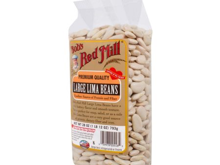 Bob s Red Mill Large Lima Beans - 28 Oz - Case Of 4 Online now