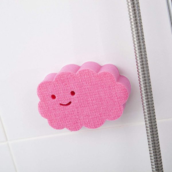 AISEN Bathroom Stick-on Cleaning Sponge Pink Online Sale