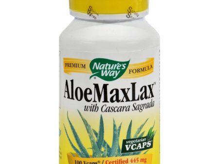 Nature s Way Aloemaxlax With Cascara Sagrada - 100 Vegetarian Capsules on Sale