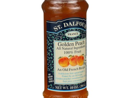 St Dalfour Fruit Spread - Deluxe - 100 Percent Fruit - Golden Peach - 10 Oz - Case Of 6 Online