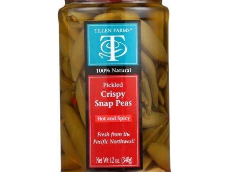 Tillen Farms Snap Peas - Hot And Spicy Crispy - 12 Oz - Case Of 6 Discount