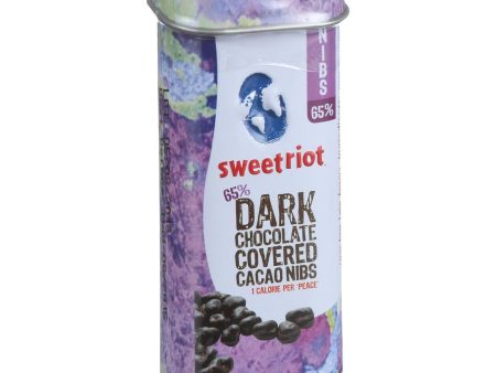 Sweetriot Cacao Nibs - Flavor 65 - 65 Percent Dark Chocolate Covered - 1 Oz Tins - Case Of 12 Online